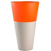 Vaso Tokyo - Cinza / Laranja - D.50 A.80 cm